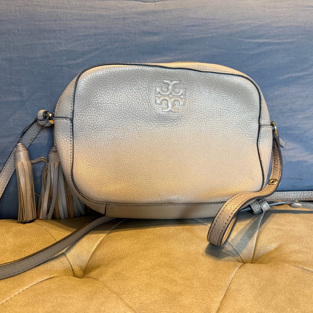 Tory Burch Light Gray Crossbody Bag